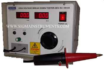 High Voltage Break Down (Flash) Tester